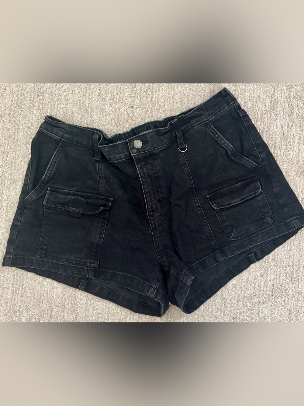 Women’s Black Denim Shorts